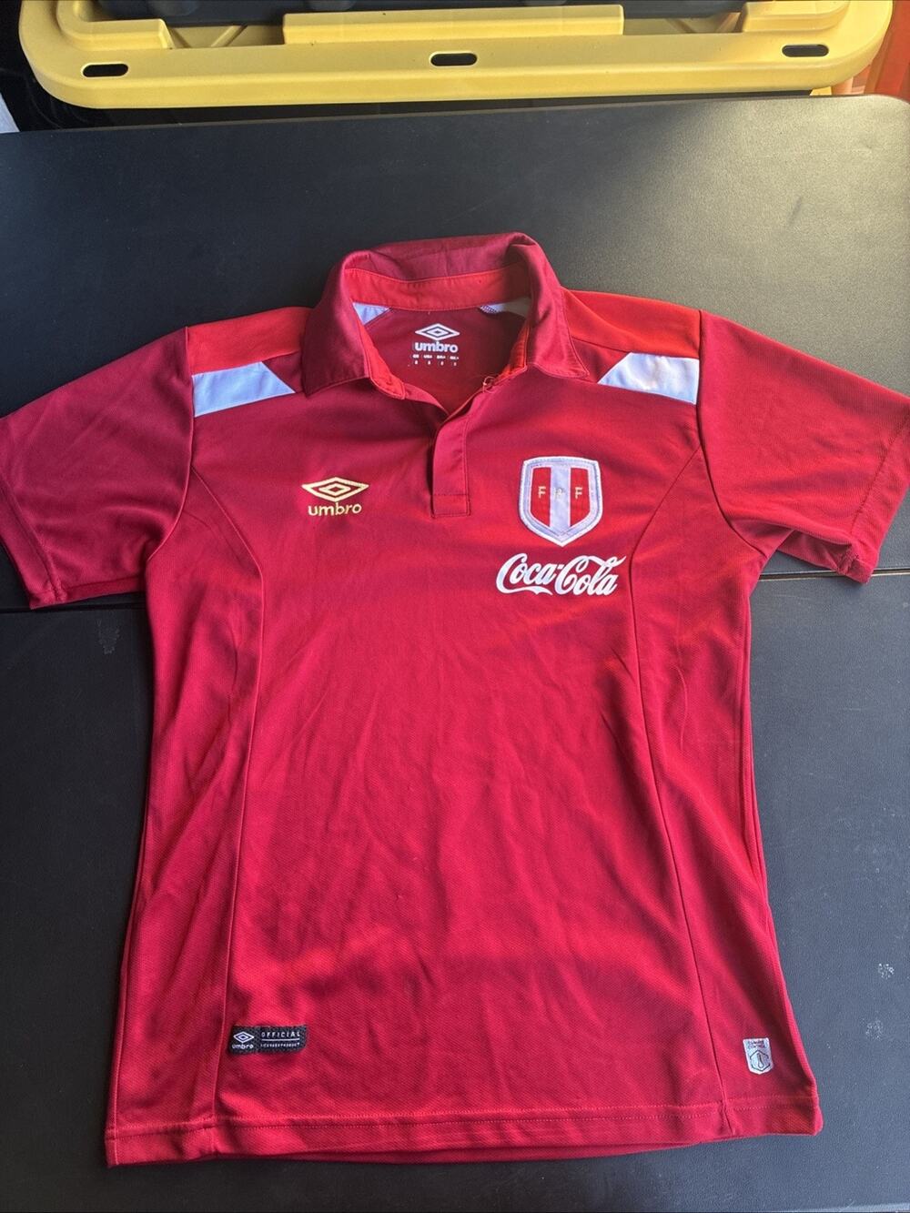 Umbro FPF Peru National Team Soccer Futbol Jersey Shirt Small FIFA Official